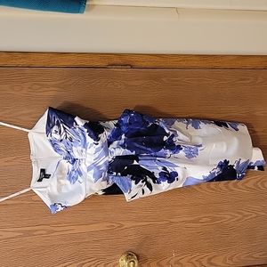 Suzi Chin Floral Strapless Dress